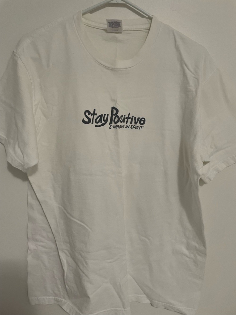 Supreme Stay Positive Graphic Tee - White